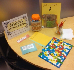 Poetry Writing Station
